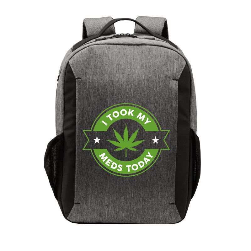 I Took My Meds Today Marijuana Funny Weed Cannabis Sayings Vector Backpack