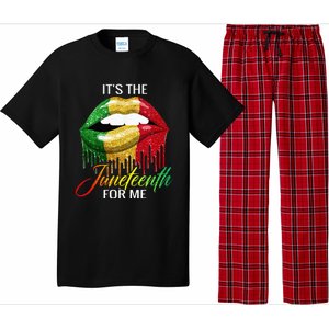 Its The Melanin For Me Lips Juneteenth Black Pride Pajama Set