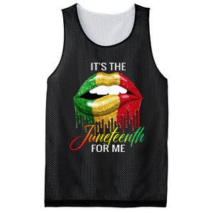 Its The Melanin For Me Lips Juneteenth Black Pride Mesh Reversible Basketball Jersey Tank