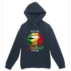 Its The Melanin For Me Lips Juneteenth Black Pride Urban Pullover Hoodie