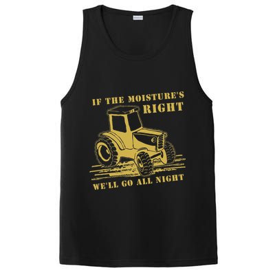 If The Moisture's Right Funny Farmer Tractor PosiCharge Competitor Tank