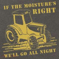 If The Moisture's Right Funny Farmer Tractor Cotton Canvas Backpack