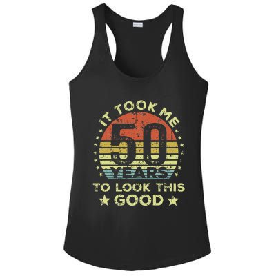 It took me 50 years to look this good 50th Birthday Ladies PosiCharge Competitor Racerback Tank