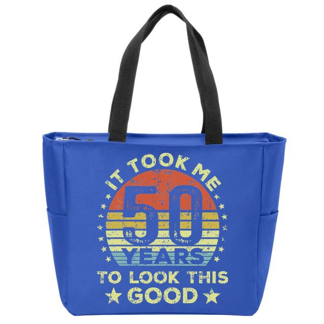 It took me 50 years to look this good 50th Birthday Zip Tote Bag