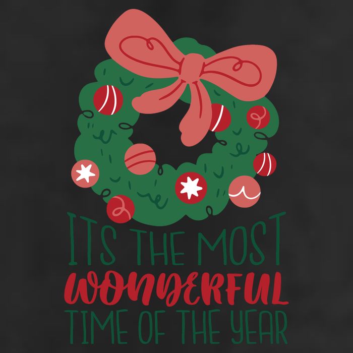 It's The Most Wonderful Time Of The Year Christmas Holiday 7 Panel Mesh Trucker Snapback Hat