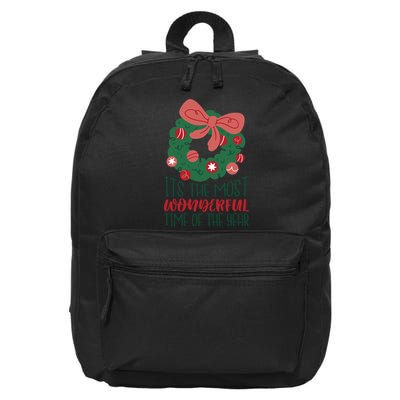 It's The Most Wonderful Time Of The Year Christmas Holiday 16 in Basic Backpack