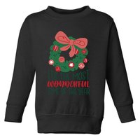 It's The Most Wonderful Time Of The Year Christmas Holiday Toddler Sweatshirt