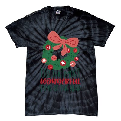 It's The Most Wonderful Time Of The Year Christmas Holiday Tie-Dye T-Shirt