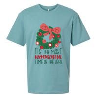 It's The Most Wonderful Time Of The Year Christmas Holiday Sueded Cloud Jersey T-Shirt
