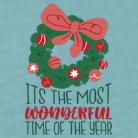 It's The Most Wonderful Time Of The Year Christmas Holiday Sueded Cloud Jersey T-Shirt