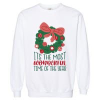It's The Most Wonderful Time Of The Year Christmas Holiday Garment-Dyed Sweatshirt