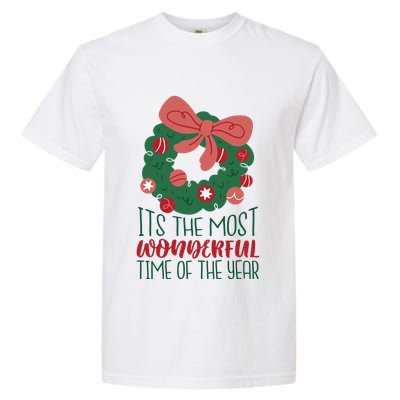 It's The Most Wonderful Time Of The Year Christmas Holiday Garment-Dyed Heavyweight T-Shirt