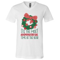 It's The Most Wonderful Time Of The Year Christmas Holiday V-Neck T-Shirt