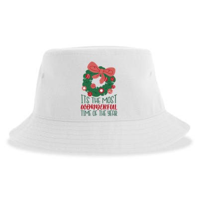 It's The Most Wonderful Time Of The Year Christmas Holiday Sustainable Bucket Hat