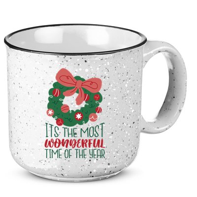 It's The Most Wonderful Time Of The Year Christmas Holiday 15oz Campfire Ceramic Mug