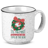 It's The Most Wonderful Time Of The Year Christmas Holiday 15oz Campfire Ceramic Mug