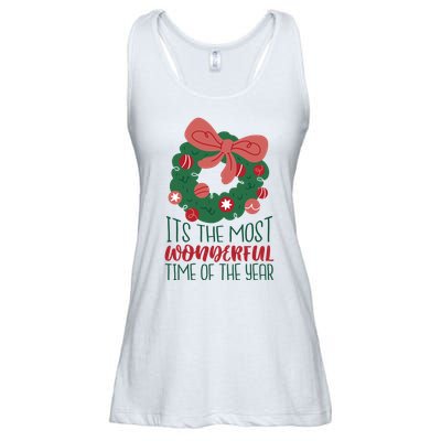 It's The Most Wonderful Time Of The Year Christmas Holiday Ladies Essential Flowy Tank