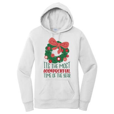 It's The Most Wonderful Time Of The Year Christmas Holiday Women's Pullover Hoodie