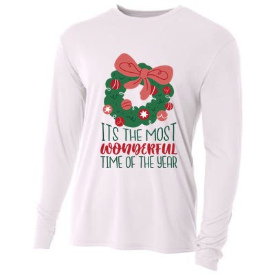It's The Most Wonderful Time Of The Year Christmas Holiday Cooling Performance Long Sleeve Crew