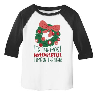 It's The Most Wonderful Time Of The Year Christmas Holiday Toddler Fine Jersey T-Shirt