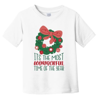 It's The Most Wonderful Time Of The Year Christmas Holiday Toddler T-Shirt
