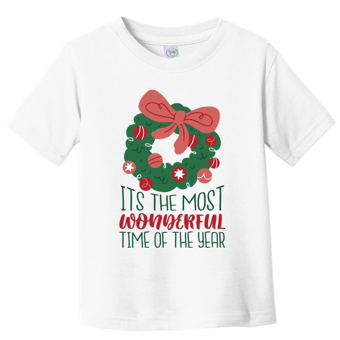 It's The Most Wonderful Time Of The Year Christmas Holiday Toddler T-Shirt