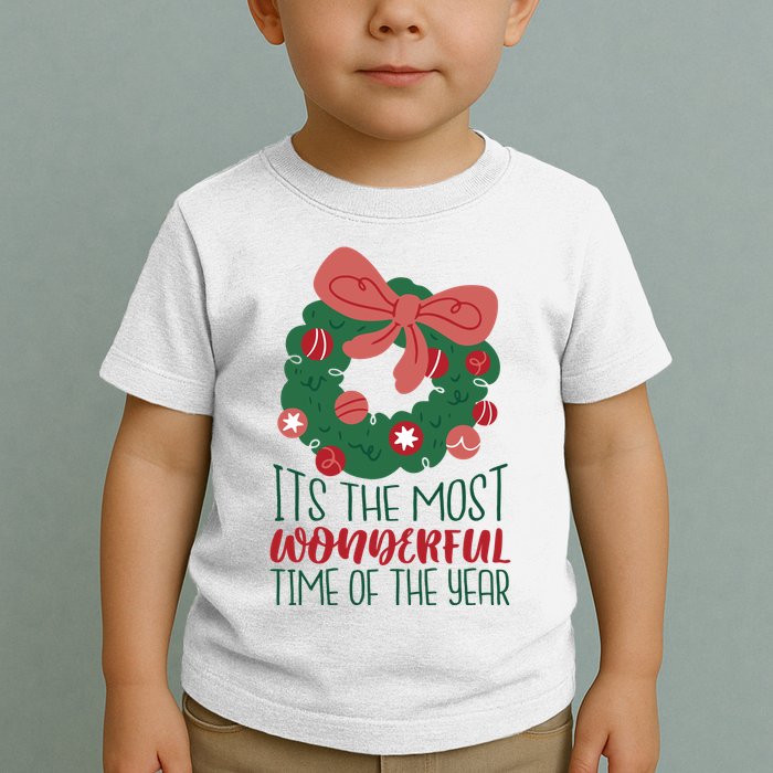 It's The Most Wonderful Time Of The Year Christmas Holiday Toddler T-Shirt