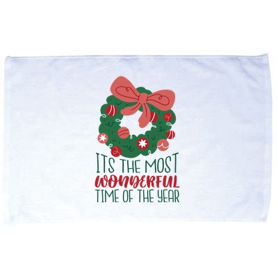 It's The Most Wonderful Time Of The Year Christmas Holiday Microfiber Hand Towel