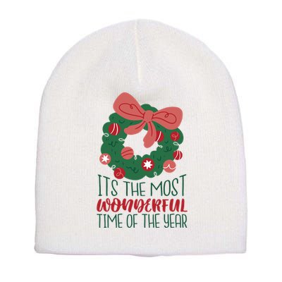 It's The Most Wonderful Time Of The Year Christmas Holiday Short Acrylic Beanie