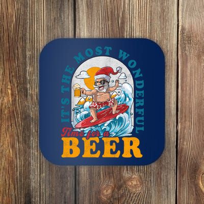 Its The Most Wonderful Time For Santa Christmas In July Coaster