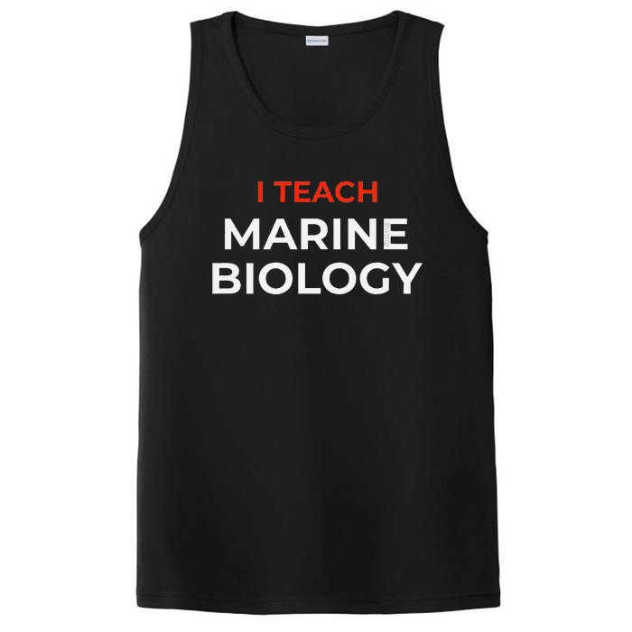 I Teach Marine Biology Funny School Humor PosiCharge Competitor Tank