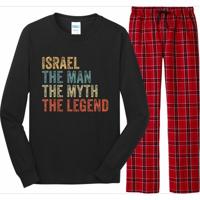 Israel The Man The Myth The Legend Long Sleeve Pajama Set