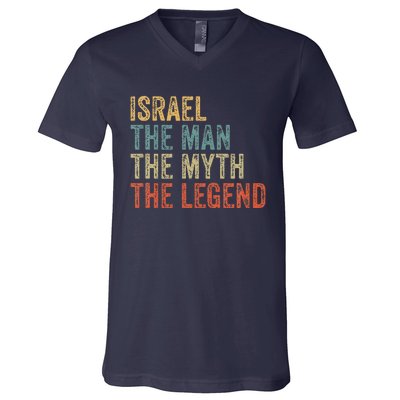 Israel The Man The Myth The Legend V-Neck T-Shirt