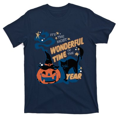 Its The Most Wonderful Time Of The Year Black Cat Halloween T-Shirt