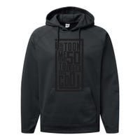 It Took Me 50 Years To Look This Cool 50th Birthday Celebration Performance Fleece Hoodie