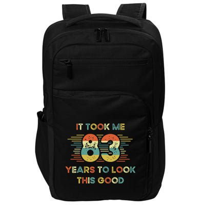 It Took Me 83 Years To Look This Good 83rd Birthday Retro Impact Tech Backpack