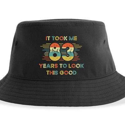 It Took Me 83 Years To Look This Good 83rd Birthday Retro Sustainable Bucket Hat