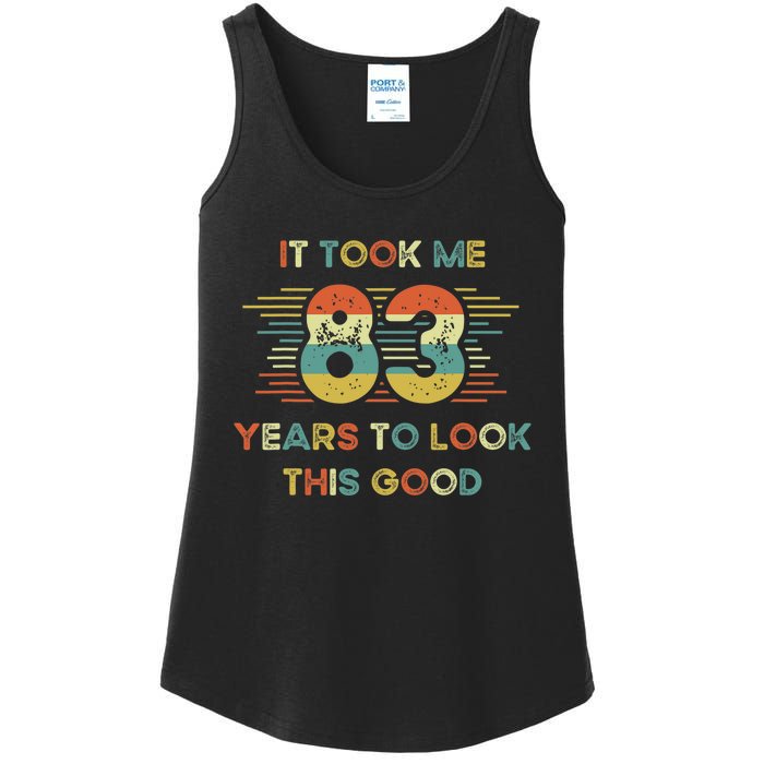 It Took Me 83 Years To Look This Good 83rd Birthday Retro Ladies Essential Tank