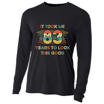It Took Me 83 Years To Look This Good 83rd Birthday Retro Cooling Performance Long Sleeve Crew