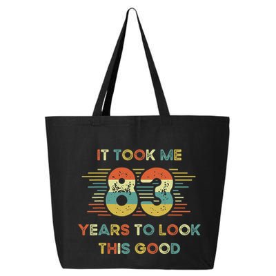It Took Me 83 Years To Look This Good 83rd Birthday Retro 25L Jumbo Tote