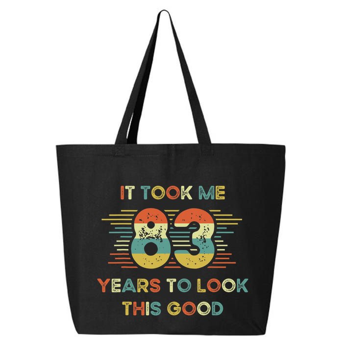 It Took Me 83 Years To Look This Good 83rd Birthday Retro 25L Jumbo Tote
