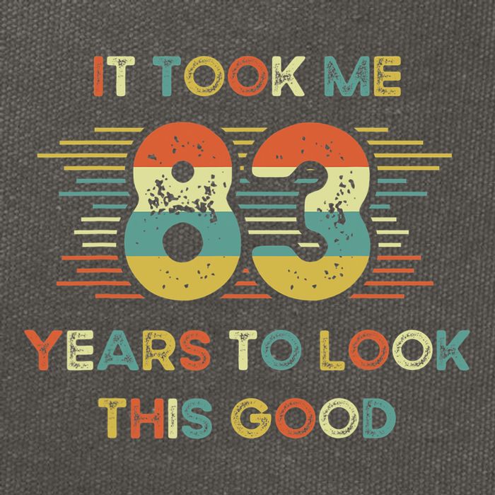 It Took Me 83 Years To Look This Good 83rd Birthday Retro Cotton Canvas Backpack
