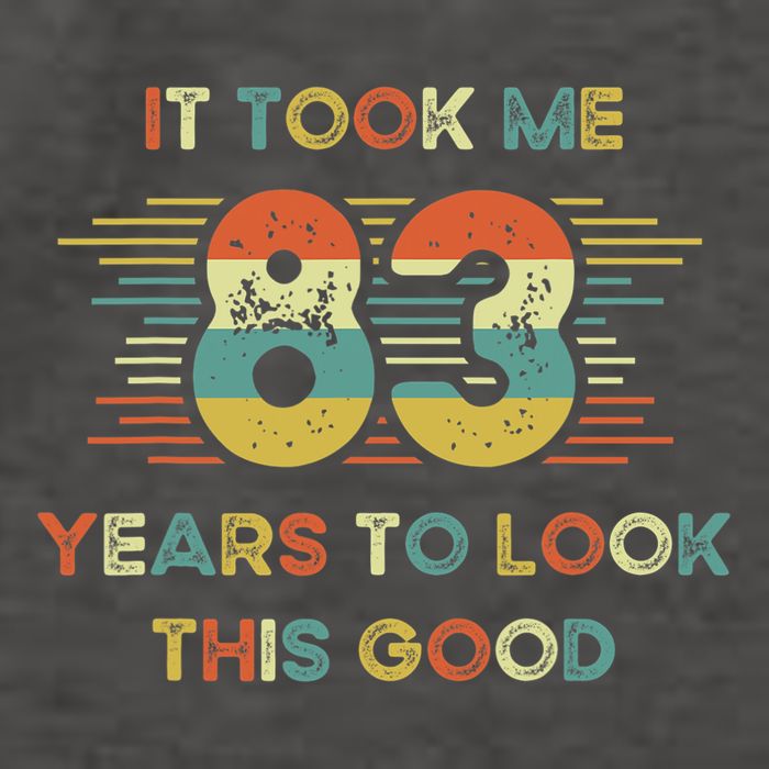 It Took Me 83 Years To Look This Good 83rd Birthday Retro Vector Backpack