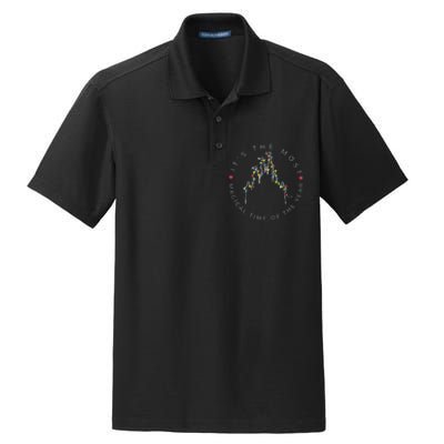 Its The Most Magical Time Of The Year Christmas Xmas Holiday Dry Zone Grid Polo