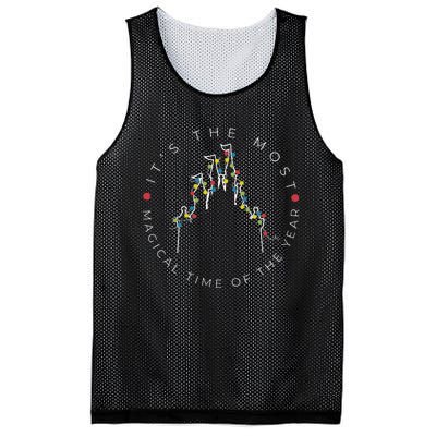 Its The Most Magical Time Of The Year Christmas Xmas Holiday Mesh Reversible Basketball Jersey Tank