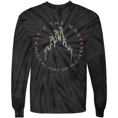 Its The Most Magical Time Of The Year Christmas Xmas Holiday Tie-Dye Long Sleeve Shirt