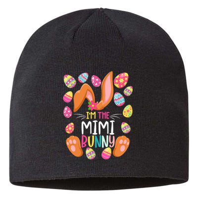 I'm The Mimi Bunny Easter Funny Easter Mother's Day Sustainable Beanie