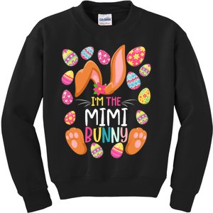 I'm The Mimi Bunny Easter Funny Easter Mother's Day Kids Sweatshirt