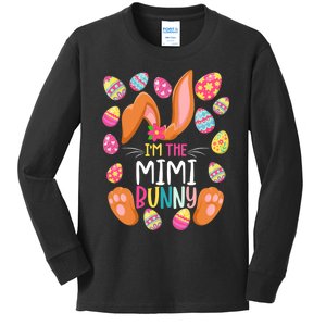 I'm The Mimi Bunny Easter Funny Easter Mother's Day Kids Long Sleeve Shirt