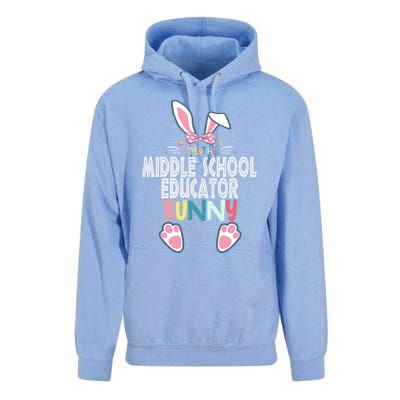 I'm The Middle School Educator Bunny Easter Day Rabbit Great Gift Unisex Surf Hoodie